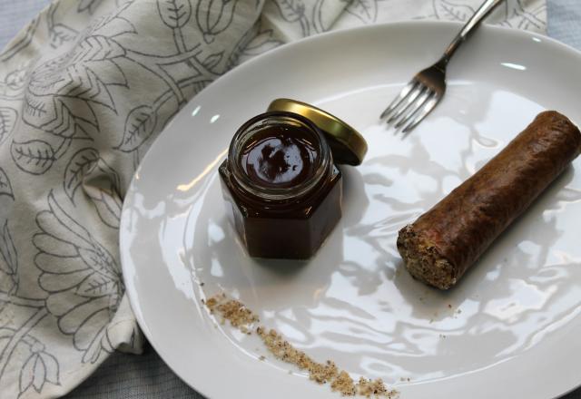 Cigare de foie gras au cognac