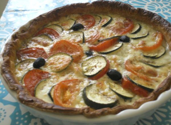 Tarte courgettes-tomates