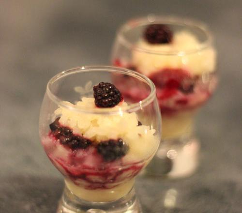 Risotto au roquefort et fruit rouge