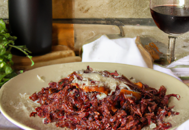 Risotto au vin rouge