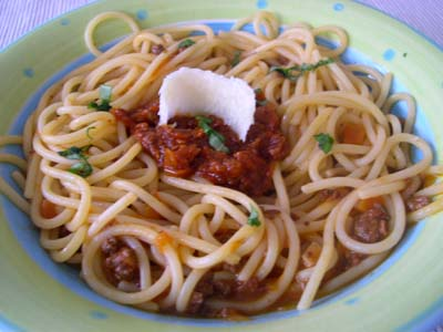 Spaghetti Chèvre Apinard poulet