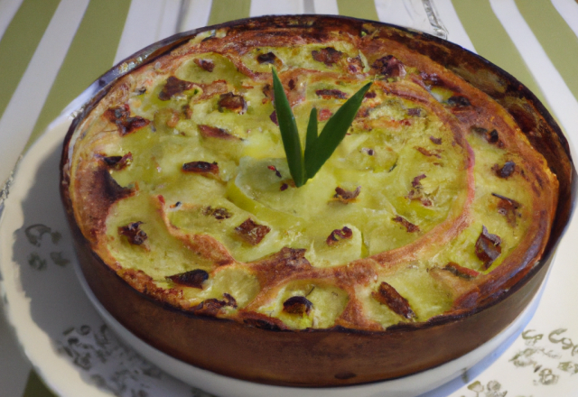 Clafoutis aux poireaux facile fait maison