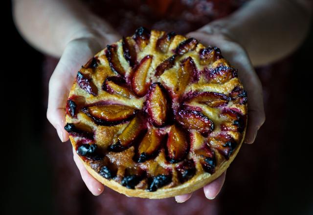 Tarte aux quetsches et crème amandes