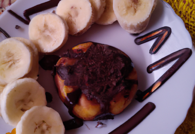 Aumônière au chocolat et à la banane