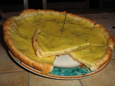 Tarte surprise aux poireaux