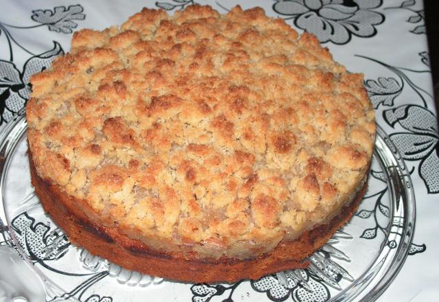 Gâteau aux pommes façon crumble