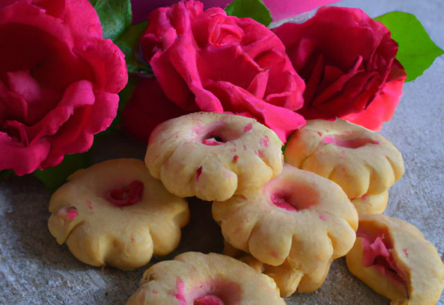 Sablés à la rose