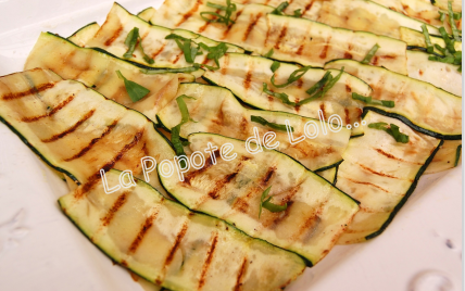 Carpaccio de courgettes économique