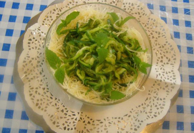 Spaghettis de courgettes maison