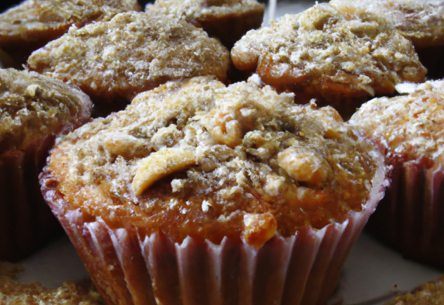 Muffins au beurre de cacahouète et flocons d'avoine