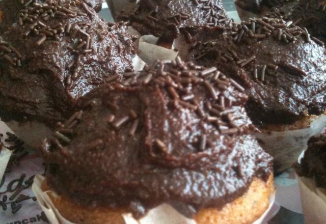 Cupcakes aux noix et chocolat