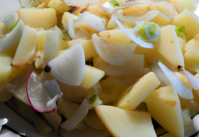 Salade de pomme de terre aux lard