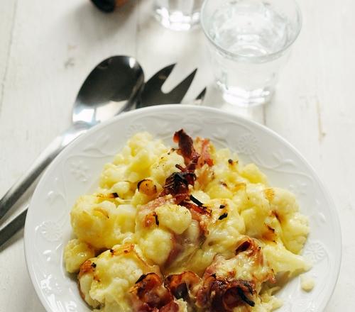 Tartiflette chou-fleur et lard