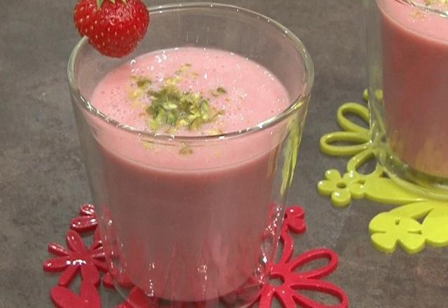 Smoothie aux fraises