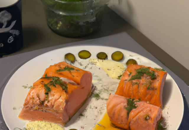 Tournedos de saumon mariné