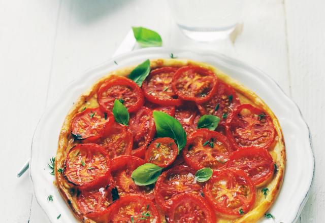 Tarte à la tomate et à la moutarde