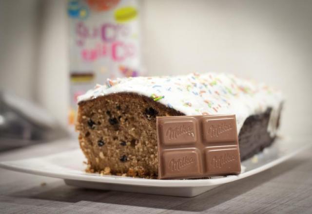 Cake au chocolat Milka et Oreo