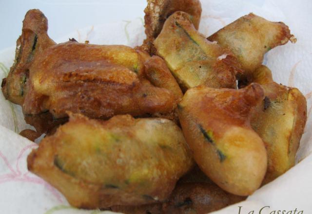 Tempura de courgettes