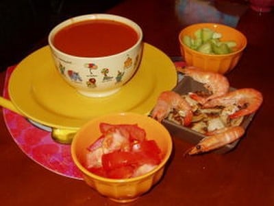 Gaspacho andalou au basilic