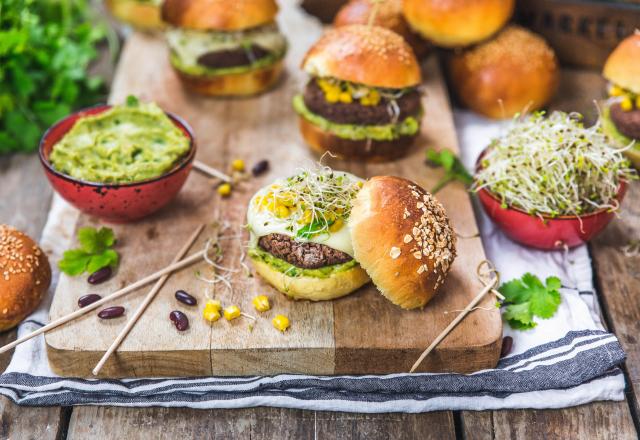 Mini-burgers aux steaks de haricots rouges