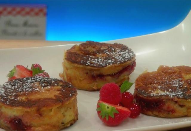 Biscuit perdu à la vanille et à la framboise