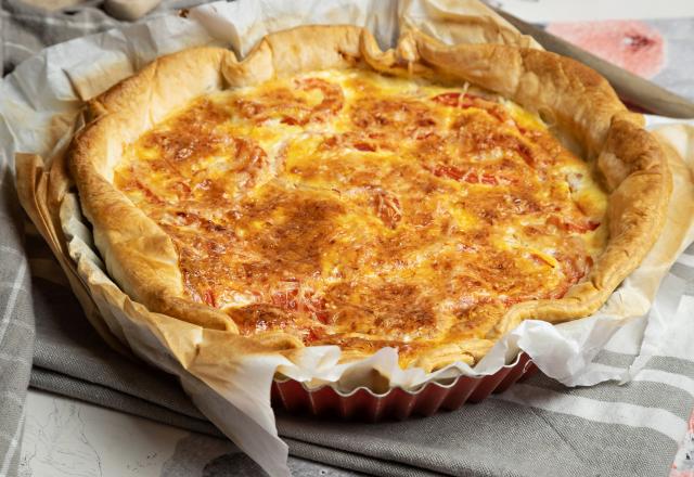 Tarte au thon à la tomate croustillante