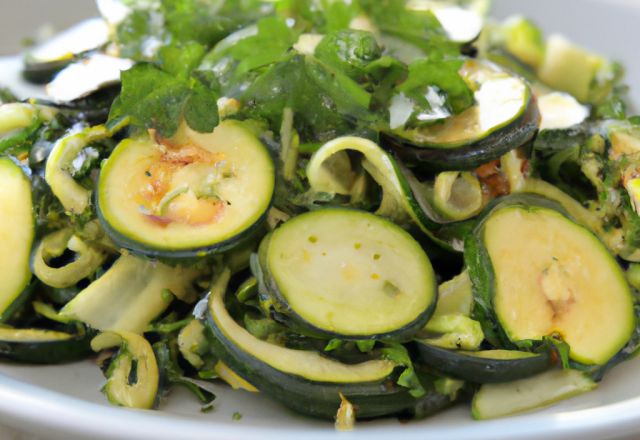 Courgettes en salade faciles