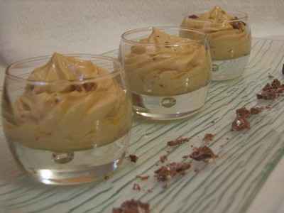 Mousse au dulce de leche truffée de toblerone