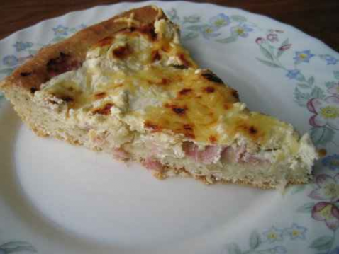 Tarte gratinée au jambon