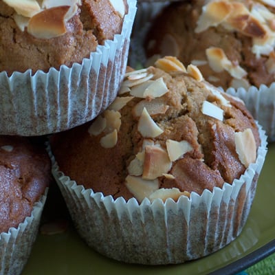 Muffins aux poires et amandes sans gluten