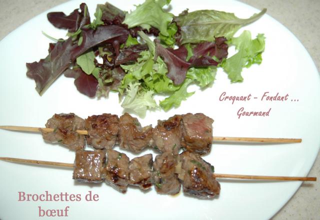 Brochettes de bœuf