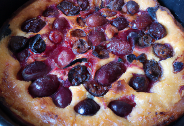 Clafoutis aux poires et cassis