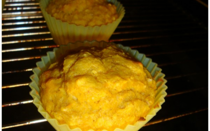 Muffins sucrés au potimarron et flocons d'avoine