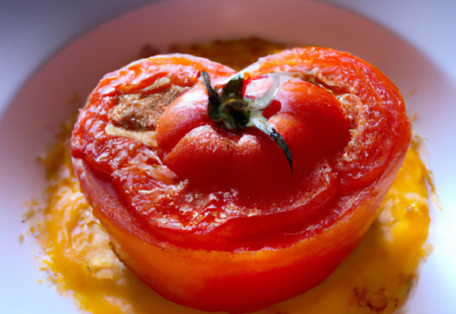 Moelleux à la tomate avec un cœur de faisselle