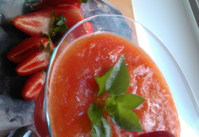 Gaspacho de fraises