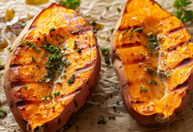 Patate douce au barbecue