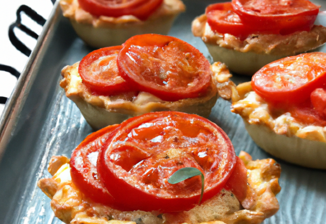 Tartelettes aux tomates et parmesan