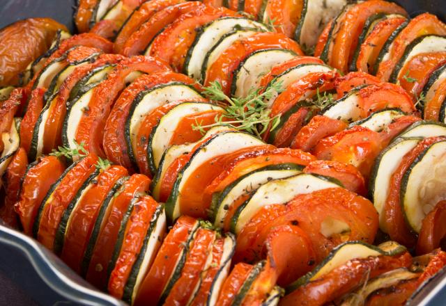 Tian de courgettes et de tomates