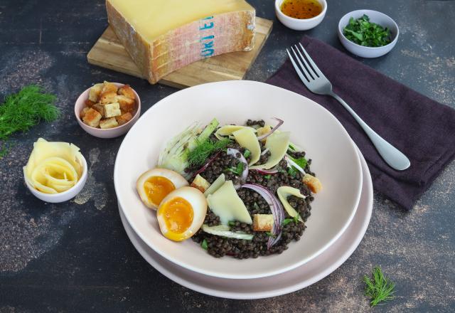 Salade de lentilles caviar au Beaufort AOP