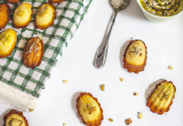 Madeleines au pistou et aux noisettes