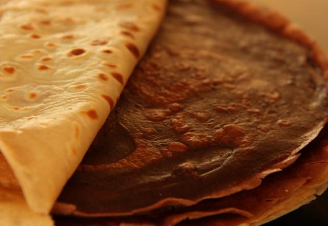 Crêpes vanille et chocolat