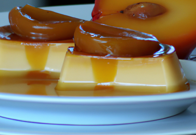 Flan aux poires et abricots