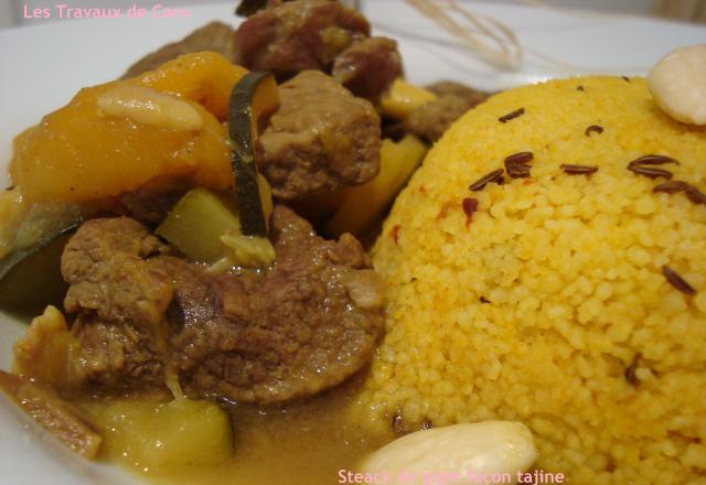 Côte de gigot d'agneau façon tajine