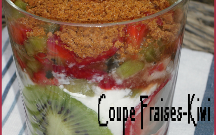 Coupe fraises-kiwi