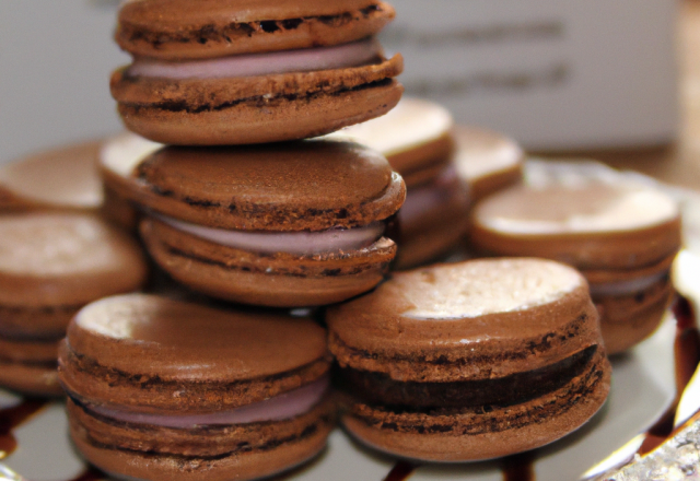 Macarons au chocolat savoureux