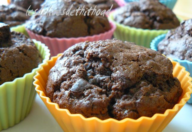 Muffins au chocolat au cœur fondant