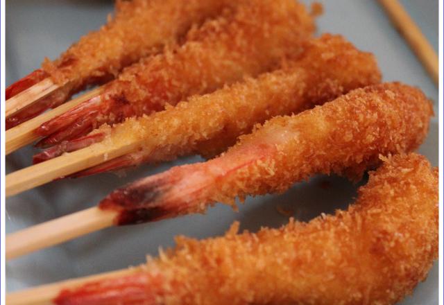 Crevettes apéritives au Panko (chapelure japonaise)