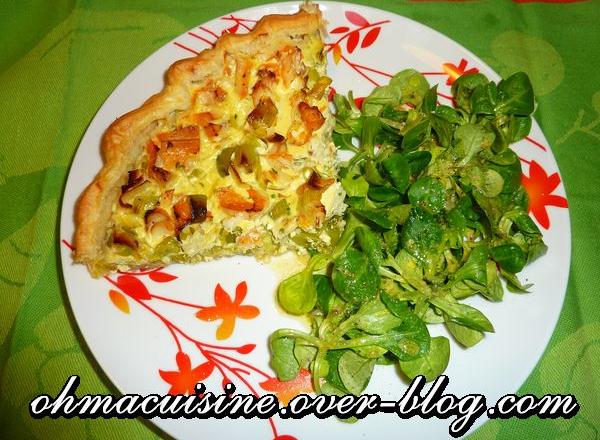 Tarte haddock poireaux et curry