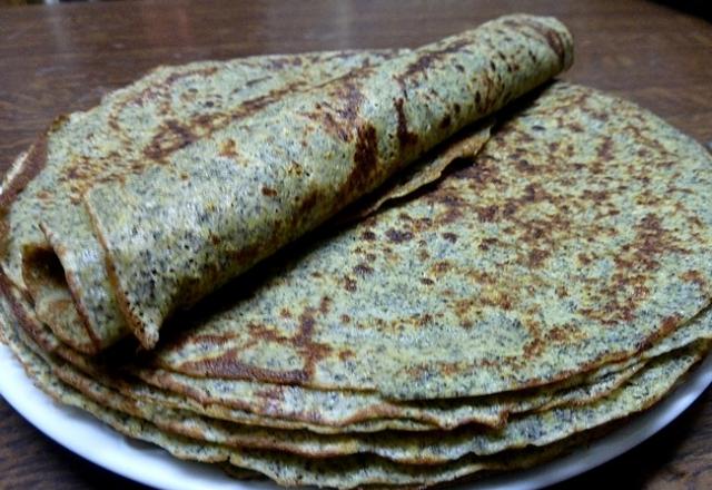 Crêpes à la farine de lentilles