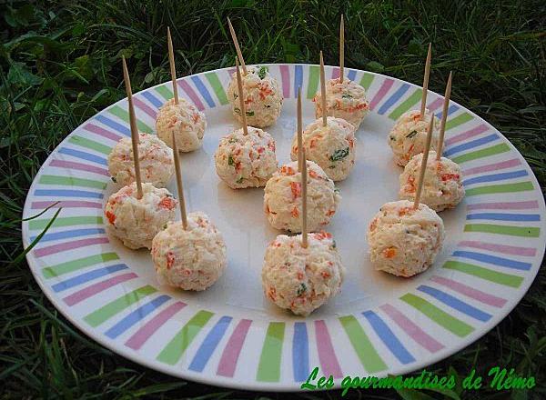 Boulettes apéritives au surimi